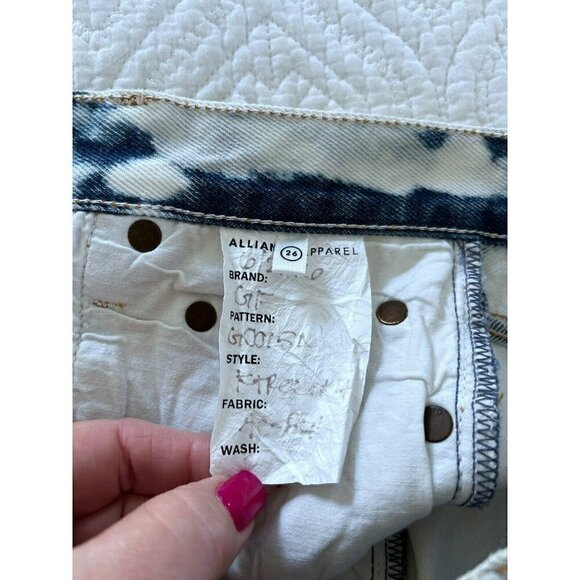 GRLFRND Karolina High Rise Skinny Raw Hem Jeans in Maggie May Sz 26 NWT - Picture 8 of 12